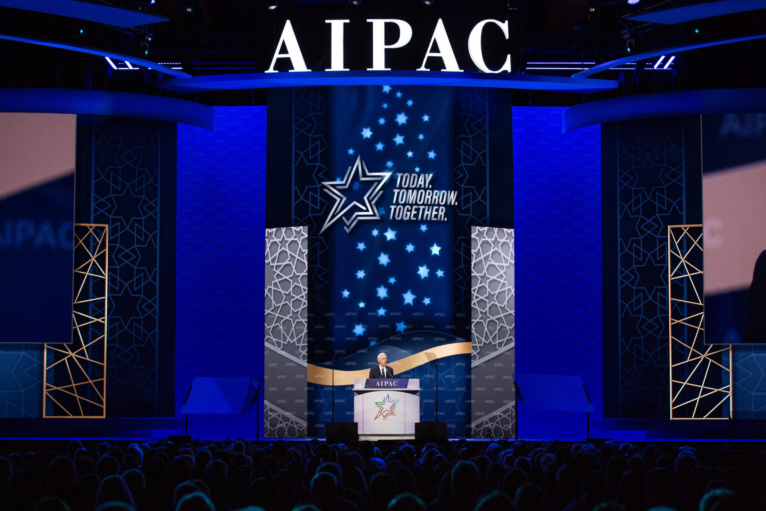 Stage at AIPAC Policy Conferece