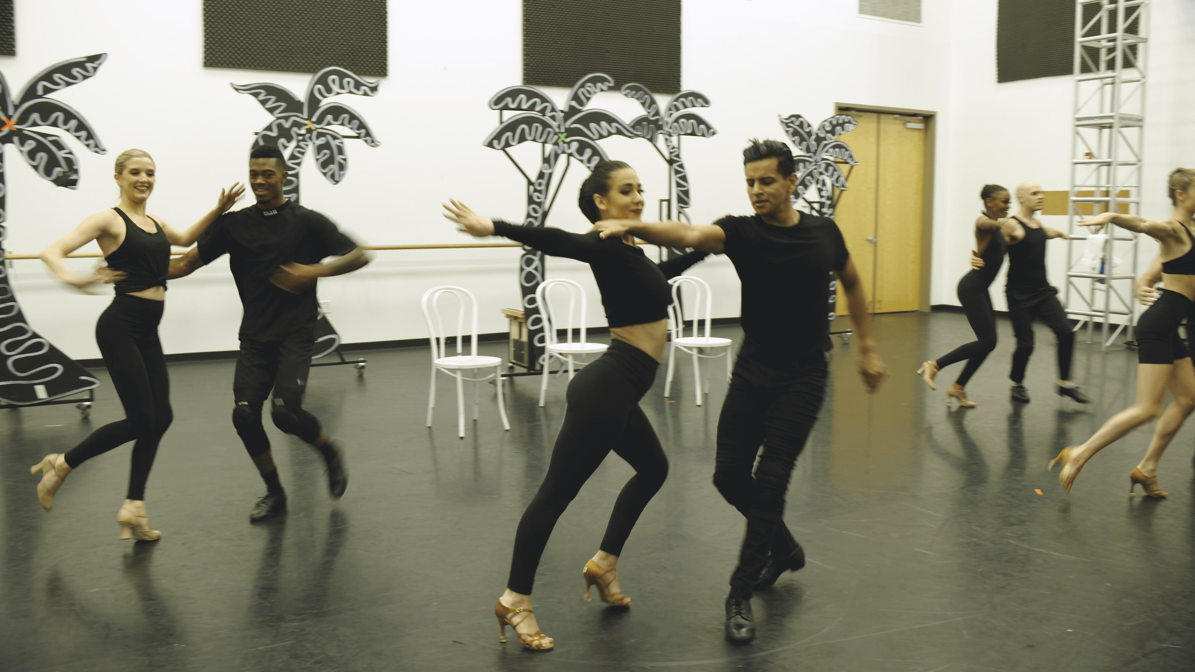 dancers on cruise line