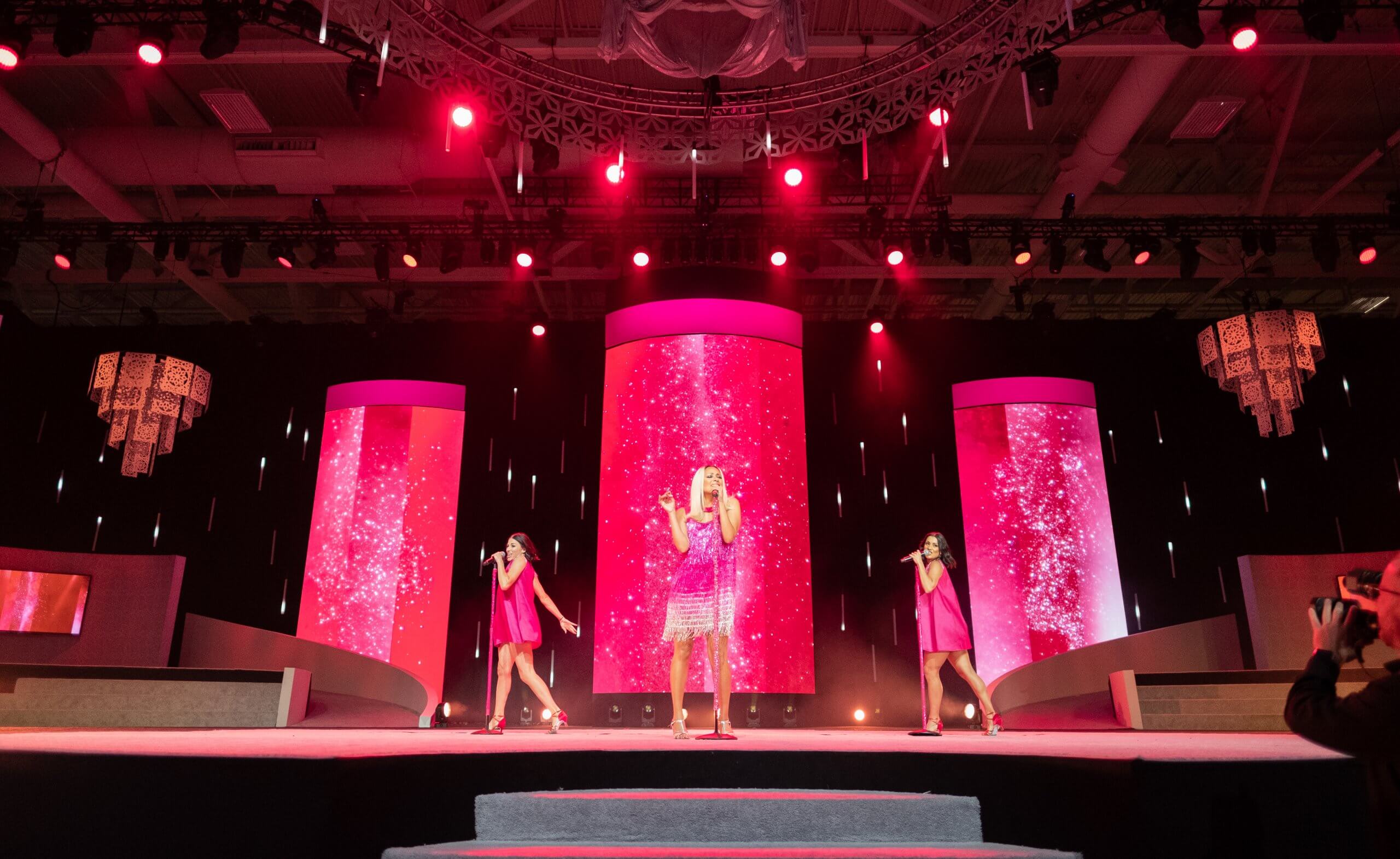 Pink stage for Mary Kay Seminar